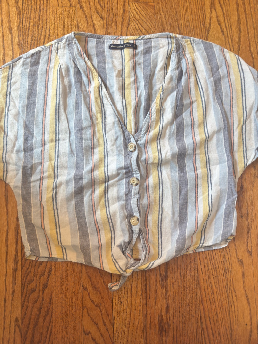 Abercrombie and Fitch Short Sleeve Button Down Blouse